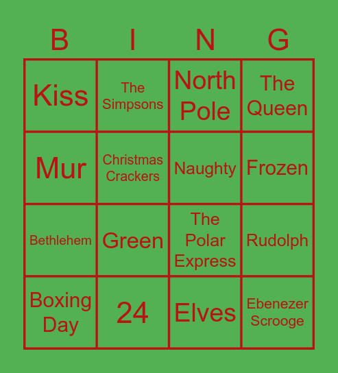 Ousedale Christmas Bingo! Bingo Card