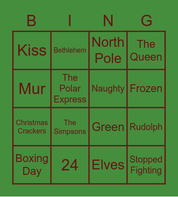 Ousedale Christmas Bingo! Bingo Card