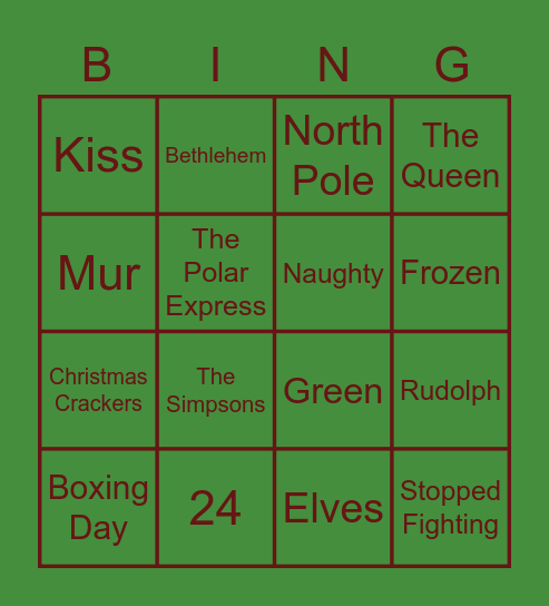 Ousedale Christmas Bingo! Bingo Card