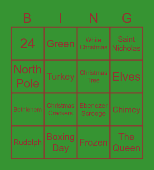 Ousedale Christmas Bingo! Bingo Card
