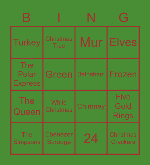 Ousedale Christmas Bingo! Bingo Card