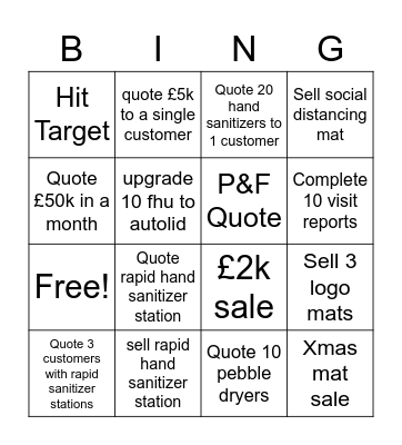 Super Happy Fun Bingo Card