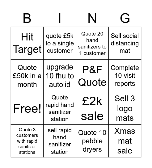 Super Happy Fun Bingo Card