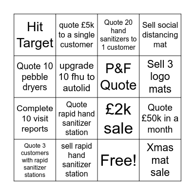 Super Happy Fun Bingo Card