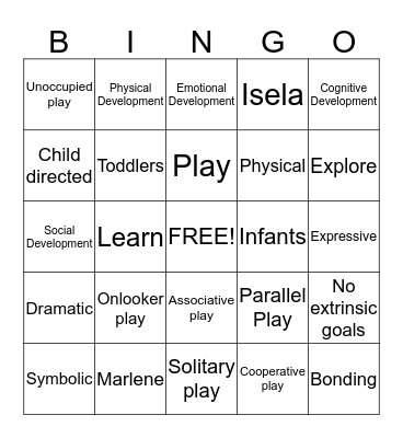 Play Bingo Card