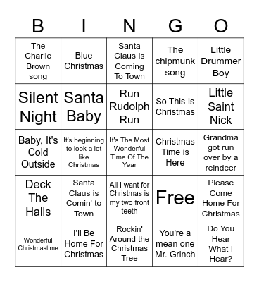 ACT Advisors Holiday Bingo Card