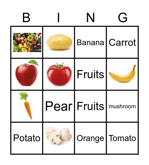 .... Bingo Card