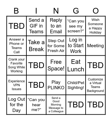 Market Leader Bingo Card