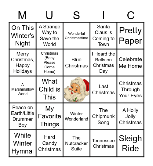 CHRISTMAS TIME IS HERE Bingo Card