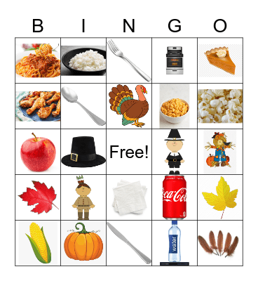 Thanksgiving Bingo Card