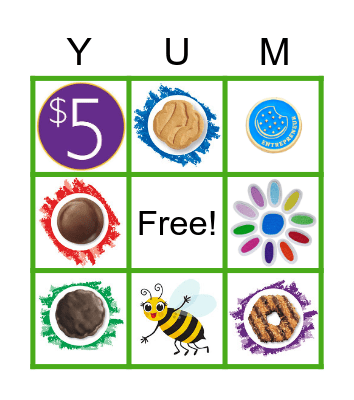 Girl Scout Cookie Bingo Card