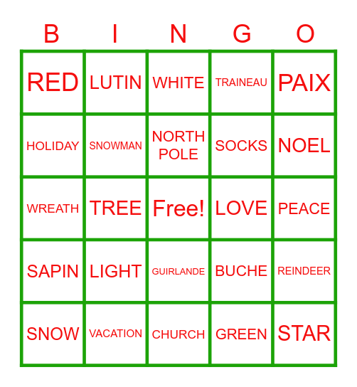 2020 - BINGO Card