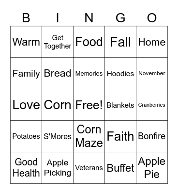 Bingo Night Bingo Card