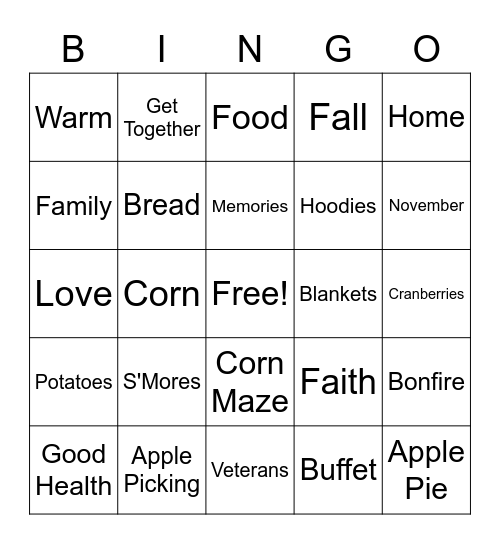 Bingo Night Bingo Card