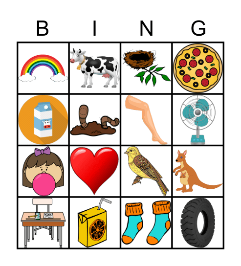 Letter Sounds Bingo Card