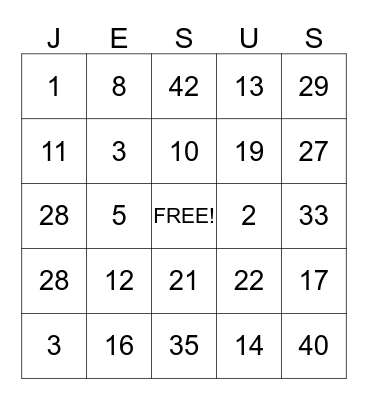 Happy Birthday  Bingo Card