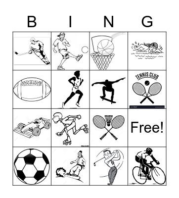 Sports Bingo Card