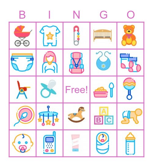 Nataly's Babyshower Bingo Card