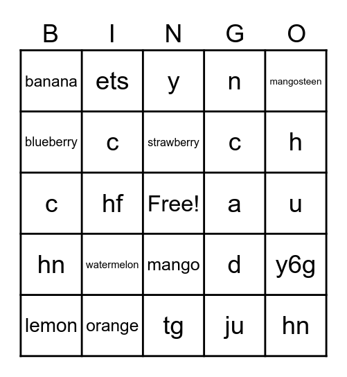 NEORIGINS Bingo Card