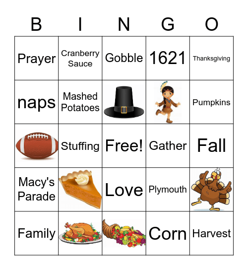 Thanksgiving 2 Bingo Card