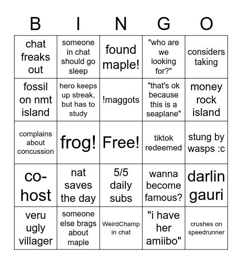 AURI BINGO Card