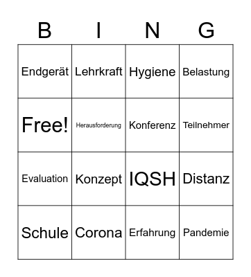 Fachtag Bingo Card