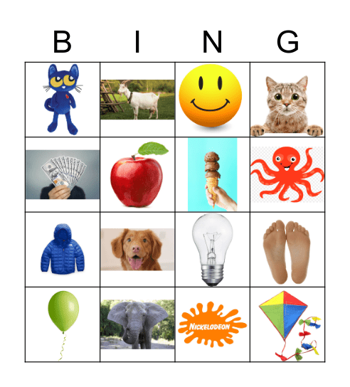 Name the first letter sound Bingo Card