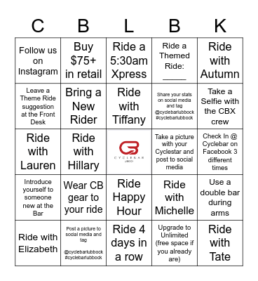 December Bingo Challenge Bingo Card