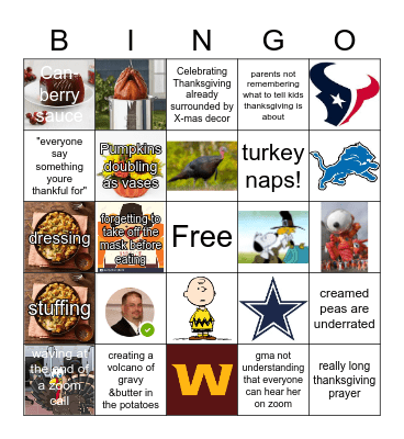 Solutions Team Virtual Thanksgiving Bingo Card