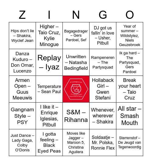 GROEP-8-THROWBACK ZINGO Bingo Card