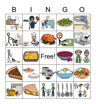 Thanksgiving Bingo Card