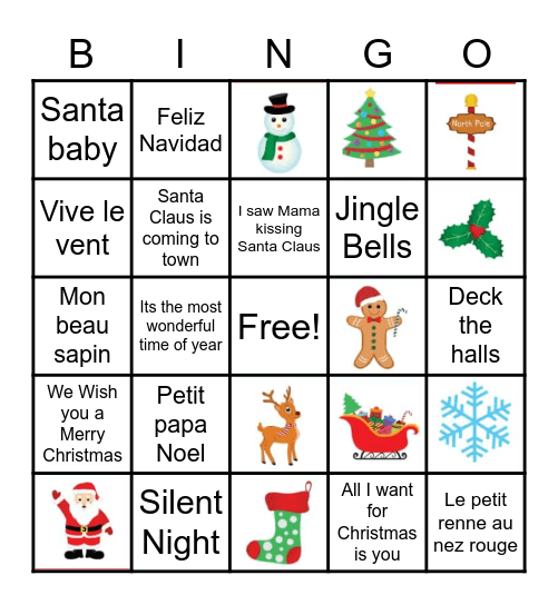 Bingo Jingles Bingo Card