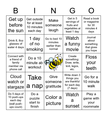 Surviving the Quarantine Bingo Card
