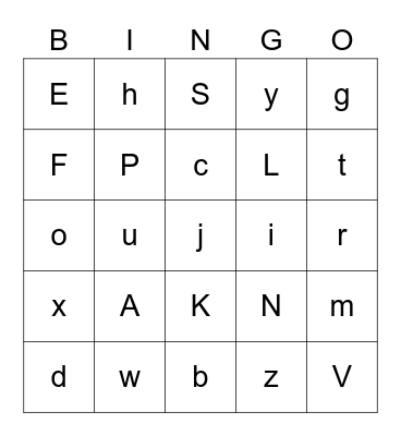 human and animal body Bingo Card