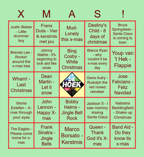 PWC X-MAS BINGO SPECIAL! Bingo Card