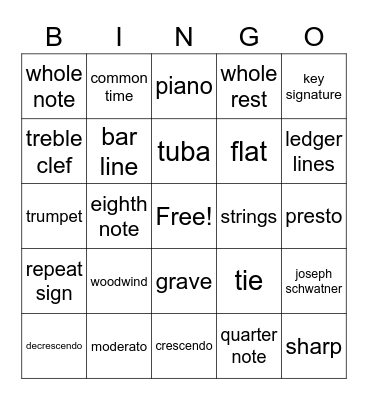 BINGO 11/25 Bingo Card