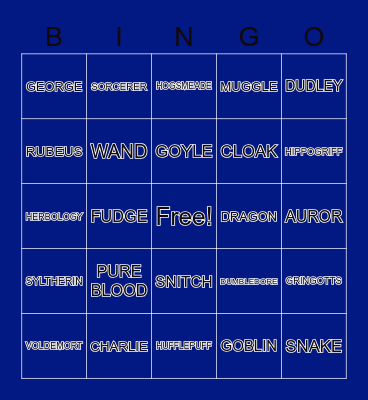 . Bingo Card