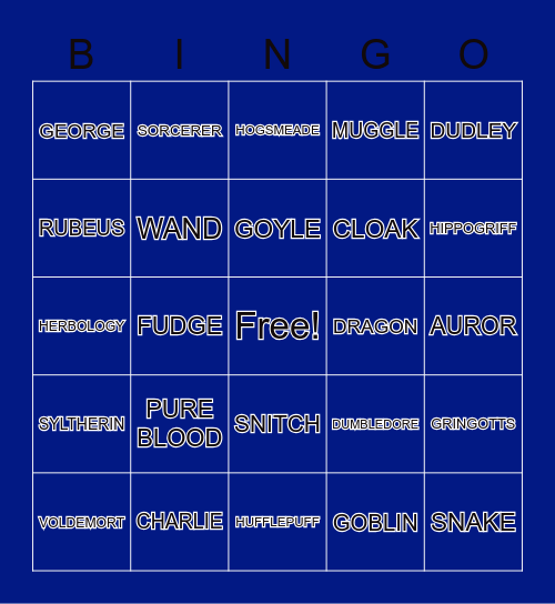. Bingo Card