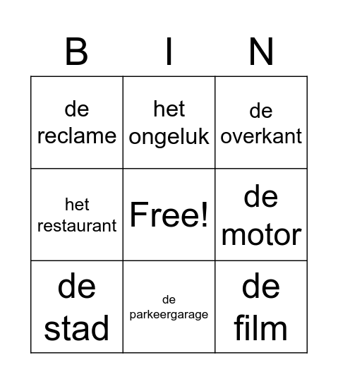 bingo MNN 3.2, les 3 Bingo Card