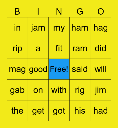 OG Plus 13 Bingo Card