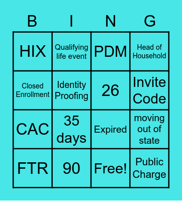 Health connector (2) Bingo Card