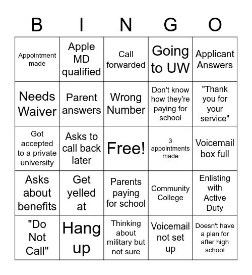 Bingo Card