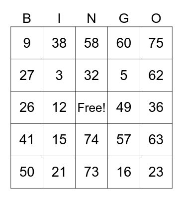 Thanksgiving Bingo 2020 Bingo Card