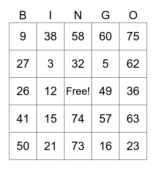 Thanksgiving Bingo 2020 Bingo Card