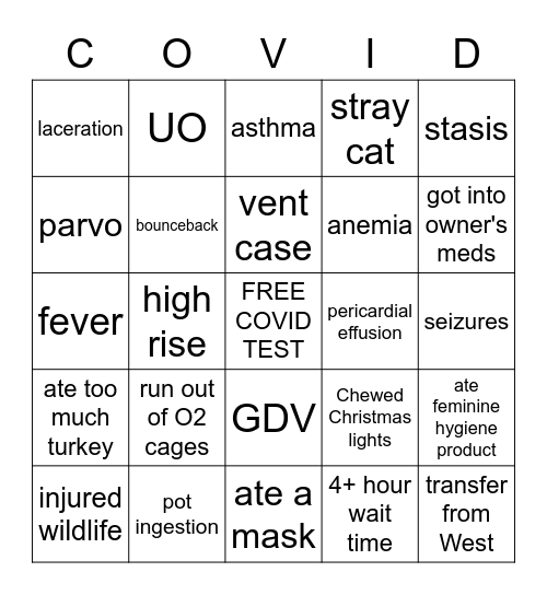 COVID-19 Special Edition Thanksgiving BINGO! Bingo Card