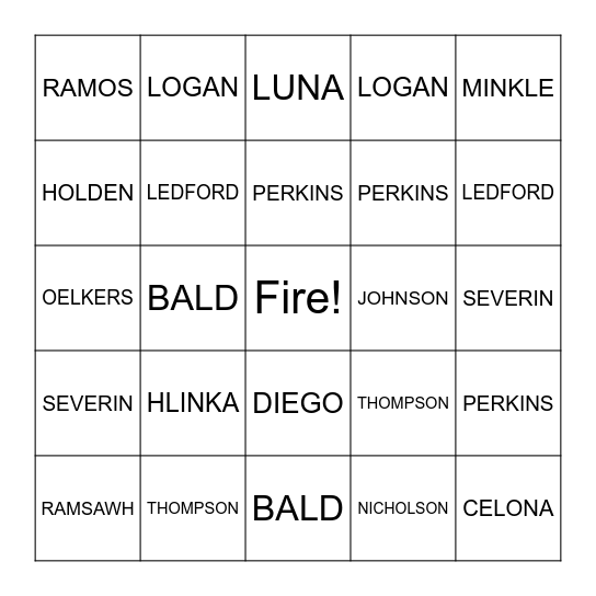 WAESCHE Bingo Card