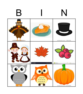 Happy Thanskgiving! Bingo Card