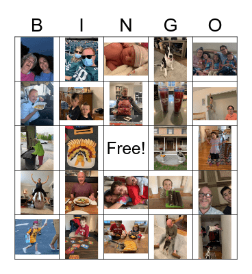 Hausman Thanksgiving Bingo Card
