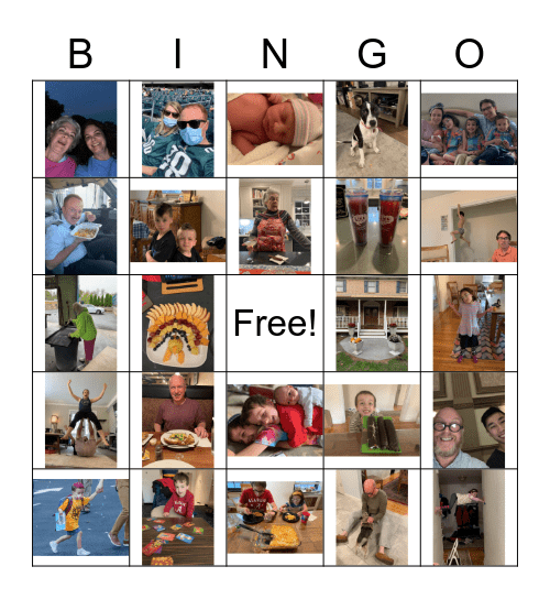 Hausman Thanksgiving Bingo Card