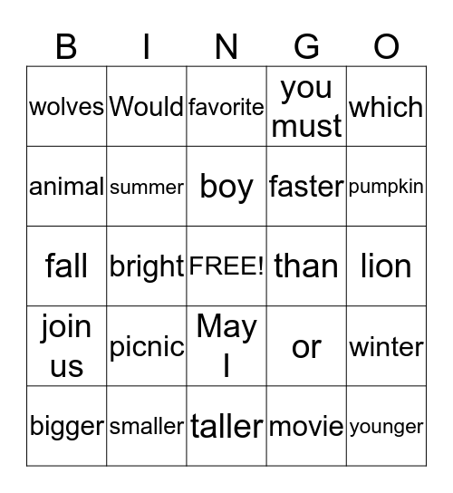 6th grade review Bingo Card